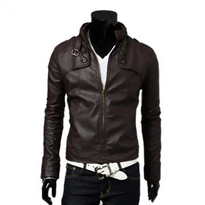 Jachetă pentru bărbați Jachetă de piele la modă pentru bărbați
