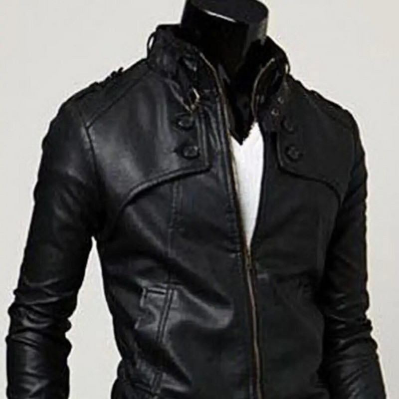 Jachetă pentru bărbați Jachetă de piele la modă pentru bărbați
