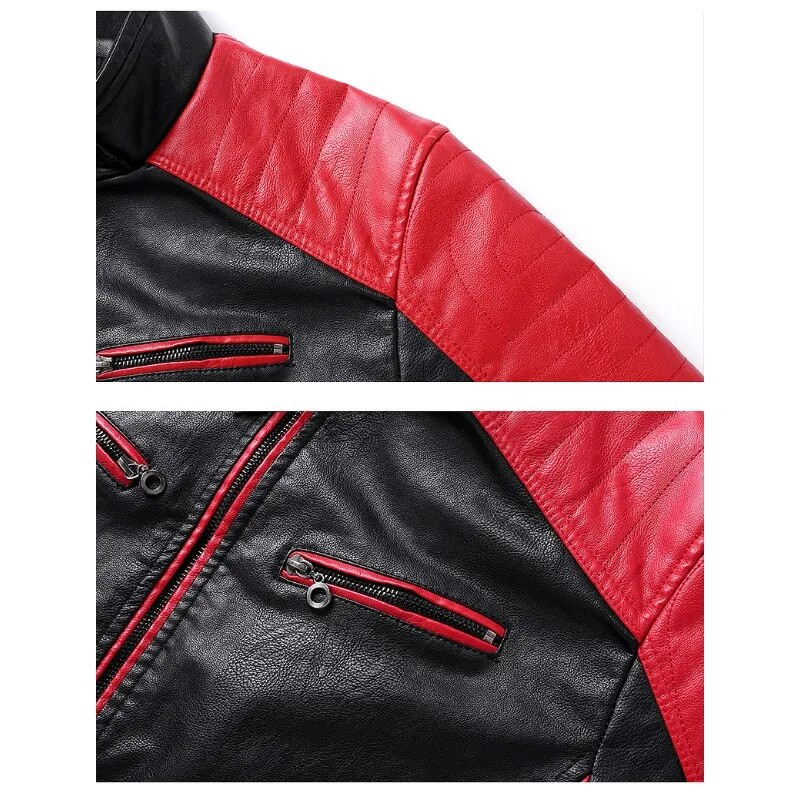 Motocykel bunda Zimná pánska kožená bunda s fleecovou podšívkou Vonkajšia nepremokavá vetrovka Vojenská taktická bunda PU kožená tenká