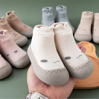Βρεφικές κάλτσες Παπούτσια Βρεφικά χαριτωμένα κινούμενα σχέδια Παιδικά παπούτσια για αγόρια Απαλή λαστιχένια σόλα Παιδικό πάνινο πάτωμα BeBe μποτάκια για νήπια για κορίτσια πρώτος περιπατητής