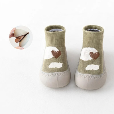 Șosete pentru bebeluși Pantofi pentru sugari drăguți din desene animate copii pantofi băieți talpă din cauciuc moale pantofi de podea pentru copii BeBe ghetuțe pentru copii mici fete primul mers