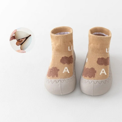 Șosete pentru bebeluși Pantofi pentru sugari drăguți din desene animate copii pantofi băieți talpă din cauciuc moale pantofi de podea pentru copii BeBe ghetuțe pentru copii mici fete primul mers