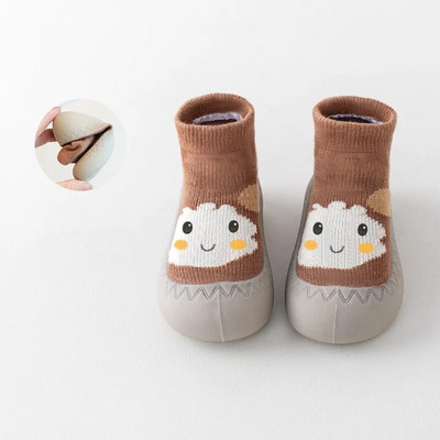 Șosete pentru bebeluși Pantofi pentru sugari drăguți din desene animate copii pantofi băieți talpă din cauciuc moale pantofi de podea pentru copii BeBe ghetuțe pentru copii mici fete primul mers