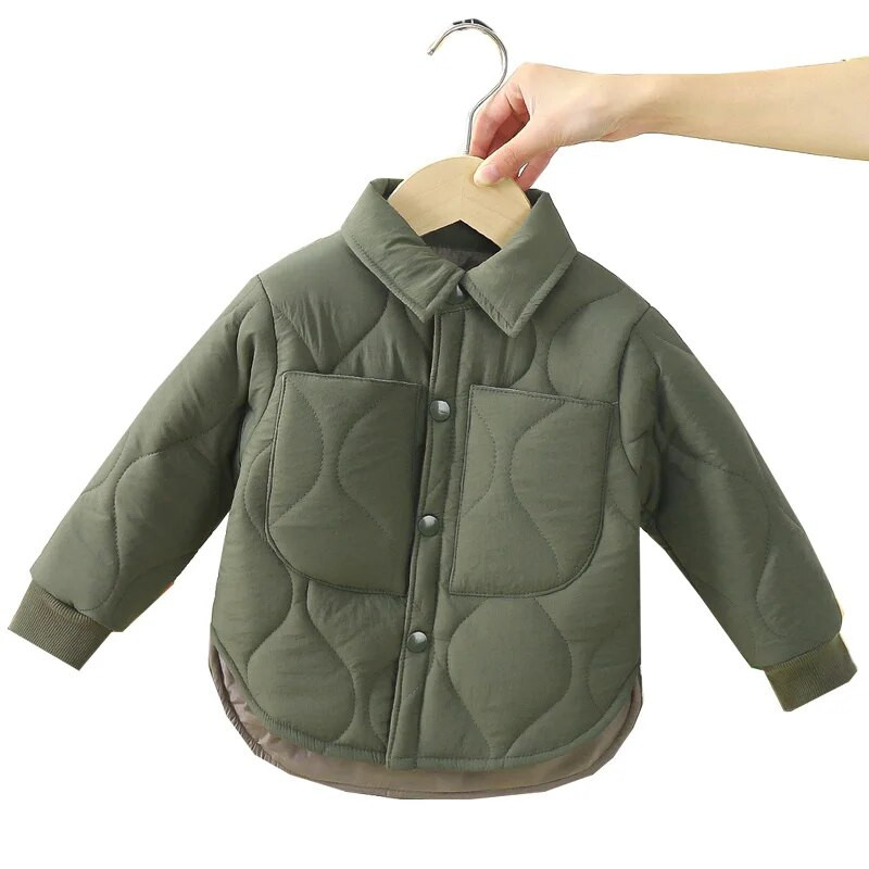 Talvine soe jope Mitmekülgne vabaaja mantel Puuvillane poisid ja tüdrukud 1–9-aastased 2023 Uus Korea versioon Mood Lasteriided