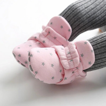 НОВИ Бебешки чорапи за новородено Обувки Момче Момиченце Малко дете Първи проходилки Ботуши Памучни меки противоплъзгащи топли обувки за бебешко креватче