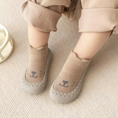 Бебешки обувки Бебешки проходилки Toddler First Walker Baby Girl Kids Мека гумена подметка Baby Boy Shoe Cotton Anti-slip 0-3Y Пролет Есен