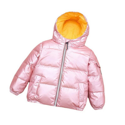 Lányok Fiúk Toll Kabát Gyerek Kapucnis dzseki 4-12 éves korig Téli gyerekek meleg kabátok Felsőruházat Hóruha Fehér kacsa pehelykabátok