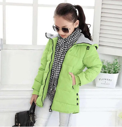 Detská zimná bavlnená bunda s kapucňou, nové dievčenské oblečenie, detské oblečenie, hrubá parka, umelá kožušina, snowboardový overal