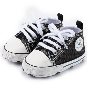 Βρεφικά παπούτσια Classic καμβάς καμβάς για βρέφη για αγόρια για κορίτσια Αθλητικά παπούτσια Μαλακή αντιολισθητική σόλα για νήπια First Walkers Νέα παιδικά καθημερινά παπούτσια