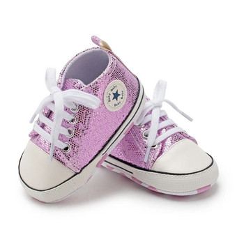 Βρεφικά παπούτσια Classic καμβάς καμβάς για βρέφη για αγόρια για κορίτσια Αθλητικά παπούτσια Μαλακή αντιολισθητική σόλα για νήπια First Walkers Νέα παιδικά καθημερινά παπούτσια