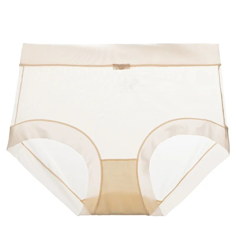 Chiloți sexy din mătase de gheață pentru femei Chiloți cu uscare rapidă Lenjerie de corp fără sudură Chiloți de culoare solidă Chiloți cool de vară Lenjerie