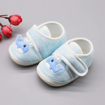Бебешки обувки Прохождащи деца Карикатура Ежедневни памучни обувки Противоплъзгащи се меки подметки Обувки за ходене Новородено бебе Сладки първи проходилки