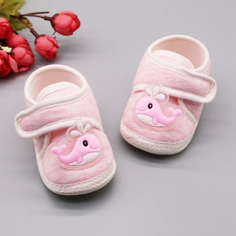 Dječje cipele za malu djecu Crtani uzorak Ležerne pamučne cipele Protuklizne mekane potplate Cipele za hodanje Novorođenče Slatke prve hodalice