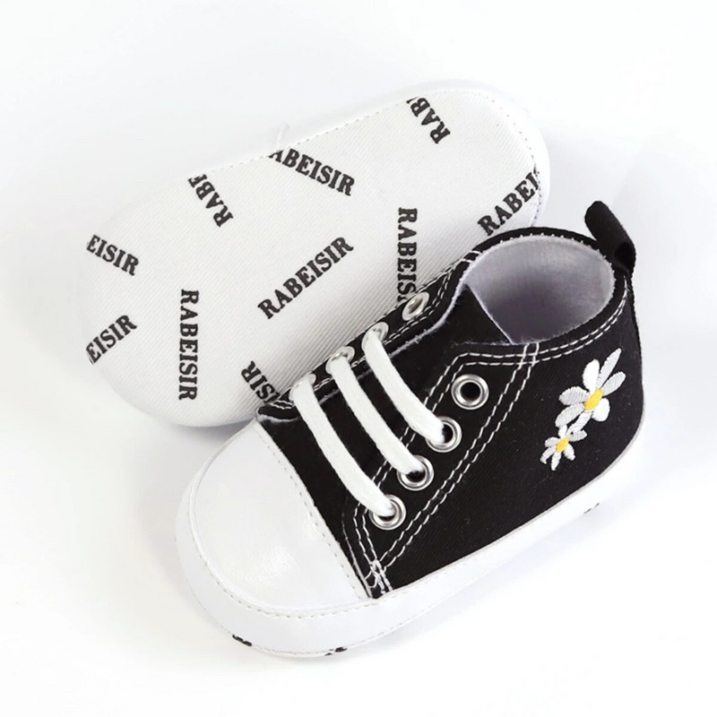 Divatos, aranyos, hímzett százszorszép tornacipő kislányoknak, könnyű, csúszásmentes cipők beltéri szabadtéri sétákhoz, minden évszakban