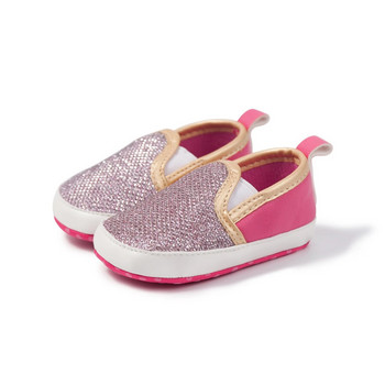 Νεογέννητο μωρό First Day Of Toddler Shoes Βρεφικά αγόρια για κορίτσια Νέες παγιέτες Σετ στόμα καθημερινά Παπούτσια μωρά Αντιολισθητικές μαλακές βαμβακερές σόλες