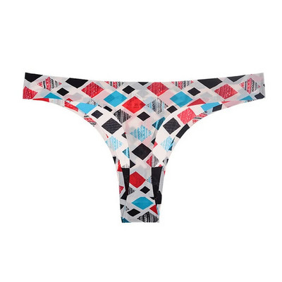 Lenjerie de corp de damă, sexy, tanga, moale, respirabilă, din mătase de gheață, chiloți leopard, cureți, fără sudură, cu spatele în T, lenjerie cu talie joasă, șir