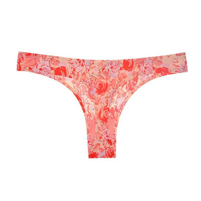 Lenjerie de corp de damă, sexy, tanga, moale, respirabilă, din mătase de gheață, chiloți leopard, cureți, fără sudură, cu spatele în T, lenjerie cu talie joasă, șir