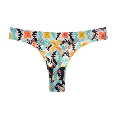 Lenjerie de corp de damă, sexy, tanga, moale, respirabilă, din mătase de gheață, chiloți leopard, cureți, fără sudură, cu spatele în T, lenjerie cu talie joasă, șir