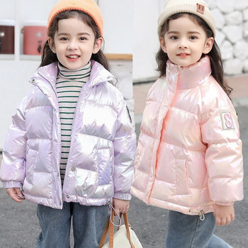 Детско памучно яке Shiny Face Детско зимно палто в западен стил в корейски стил Бебешко памучно яке