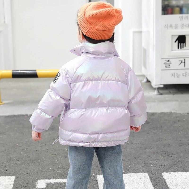 Läikiv nägu laste puuvillane jope Korea stiilis lääne stiilis laste talvejope beebi puuvillane jope