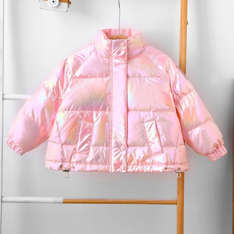 Läikiv nägu laste puuvillane jope Korea stiilis lääne stiilis laste talvejope beebi puuvillane jope