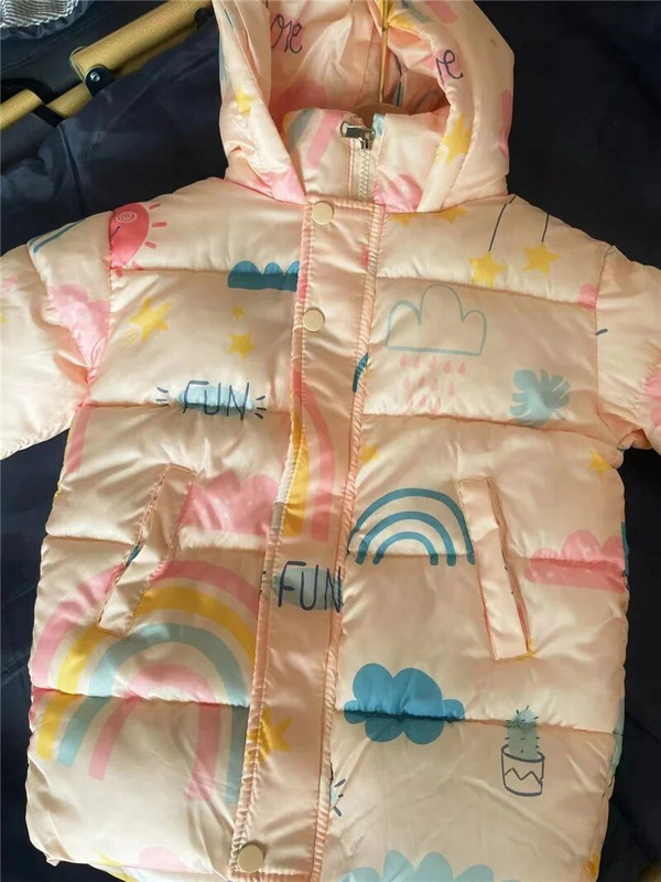 Új pehelypamut Ruhák Dzsekik Téli Fiúk Lányok Vastag Meleg Kapucnis hosszú kabát Gyermekruházat Gyerekek Parka Hóruha Felsőruházat