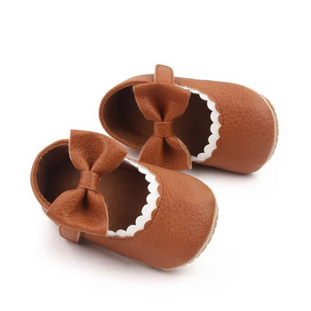 Παπούτσια Princess Big Bow για νεογέννητα μωρά Αντιολισθητικά παιδικά παπούτσια για κοριτσάκια για συμπαγή First Steps Βρεφικά μοκασίνια παιδικά παπούτσια