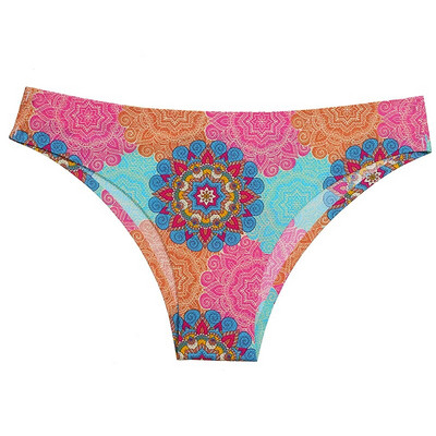 TrowBridge õmblusteta naiste aluspüksid Pehmed värvilised trükitud stringid Mugav hingav aluspesu Seksikas pesu Spordi G-Stringid