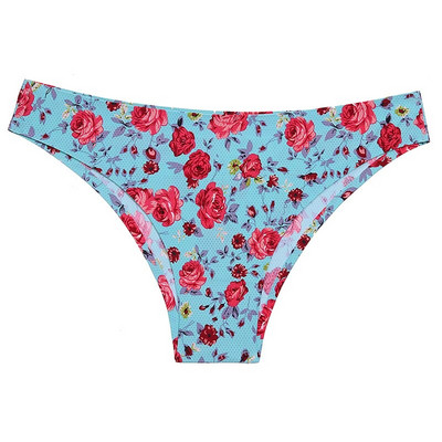 TrowBridge õmblusteta naiste aluspüksid Pehmed värvilised trükitud stringid Mugav hingav aluspesu Seksikas pesu Spordi G-Stringid