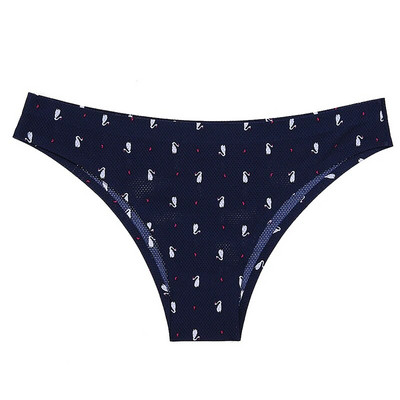 TrowBridge õmblusteta naiste aluspüksid Pehmed värvilised trükitud stringid Mugav hingav aluspesu Seksikas pesu Spordi G-Stringid