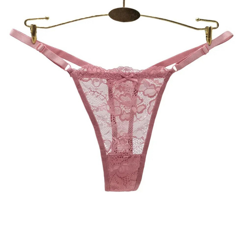 3 buc/set, curea reglabilă, tanga din plasă și șnur G, sexy, cu talie joasă, fără sudură, chiloți pentru femei