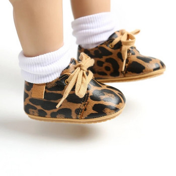 Νεογέννητο μωρό αγόρι δερμάτινα παπούτσια για βρέφη First Walkers Παπούτσια από καουτσούκ Αντιολισθητικά παιδικά ρετρό παπούτσια 3 6 9 12 18M