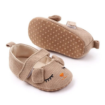 Бебешки обувки със сладка усмивка на принцеса Едноцветни плетени меки дъна Пролетни обувки за първо малко дете 0-18 месеца Обувки за новородено момиче