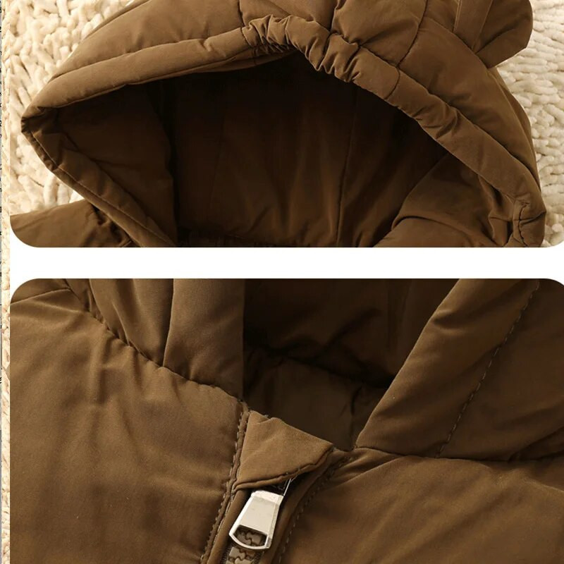 2023. aasta talvemood Harajuku Kids Down Armas beebitüdrukute mantel Kawaii poiste topid, kõik sobivad ülerõivad pikkade varrukatega lasteriided