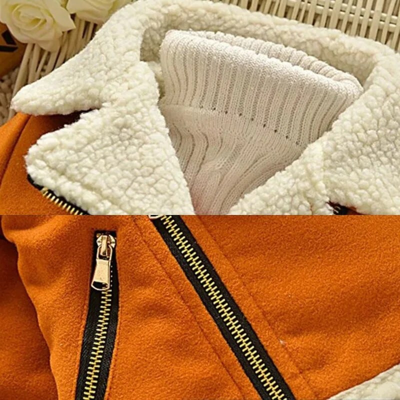 DIIMUU Dojčatá Batoľatá Zimný kabát Oblečenie Detská bunda Oblečenie 2-5T Chlapčenské dievčatko Vlnené bundy Kabát Detské hrubé oblečenie