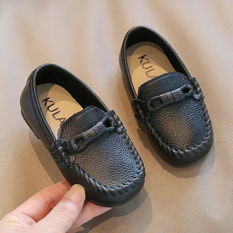 1-6 ani Pantofi pentru copii Rochie pentru bebeluși Oxford din piele Băieți Mocasini Pantofi casual Fete Mocasini Copii Pantofi cu slip-on Negru, alb
