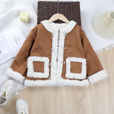 Bear Leader Sügis Talv Poiss Tüdrukud Karusnahast Jakk Mantel Laste Mood Riided Tüdrukud Kardigan 2-7A Laste Välisriided Mantlid Laste Joped