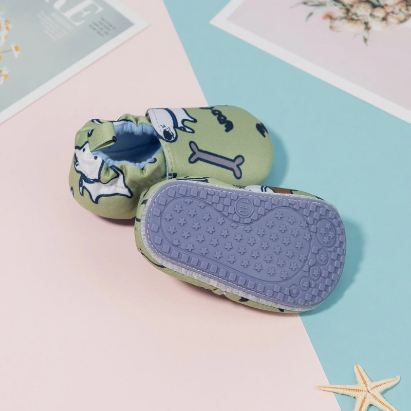 KIDSUN rudens žiemos naujagimio grynos medvilnės batai mažiems megzti batai šilti minkštu padu pliušiniai pirmieji vaikštynės batai 0–18 mėn.