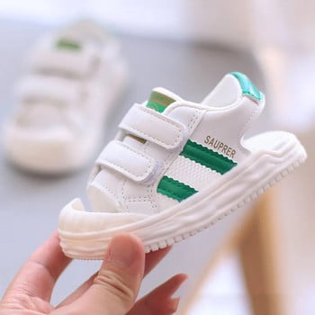 PU Δερμάτινα καλοκαιρινά σανδάλια για παιδιά 2024 Trend μόδας για αγόρια κορίτσια Παπούτσια παραλίας Αντιολισθητικά Παπούτσια για νήπια με μαλακή σόλα