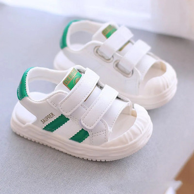 PU-nahast suvesandaalid lastele 2024 Trend Mood poisid Tüdrukud Rannajalatsid Libedusevastased Pehme tallaga väikelaste kingad Jalatsid