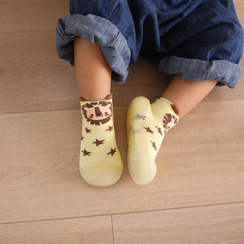 Бебешки обувки Сладко животно Памук Първи обувки Бебешки обувки за малко дете First Walker Детски обувки с мека гумена подметка Ботуши против плъзгане