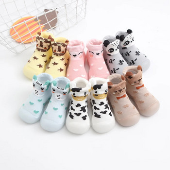 Βρεφικά παπούτσια Χαριτωμένα ζωικά βαμβακερά παπούτσια για μωρά παιδικά παπούτσια First Walker Παιδικά μαλακή σόλα από καουτσούκ Αντιολισθητικά μποτάκια
