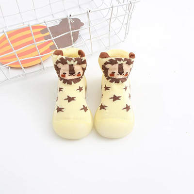 Pantofi pentru bebeluși Primii pantofi din bumbac animal drăguț Pantofi pentru bebeluși Primul plimbător pentru copii Pantofi cu talpă din cauciuc moale Cizme anti-alunecare