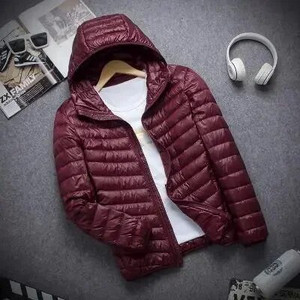 Jachetă de puf ușoară, de marca nouă, toamnă iarnă, pentru bărbați, cu glugă, scurtă, mare, ultra-subțire, ușoară, pentru tineret, subțire, jachete de puf
