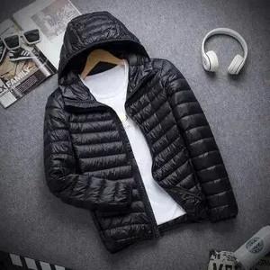 Jachetă de puf ușoară, de marca nouă, toamnă iarnă, pentru bărbați, cu glugă, scurtă, mare, ultra-subțire, ușoară, pentru tineret, subțire, jachete de puf