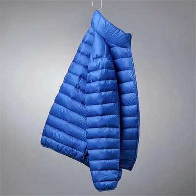 Zimné pánske prešívané bundy, kabáty, ľahké, nepremokavé, s kapucňou, ležérne, teplé, ultratenké, krátke, páperové, parky, plus veľkosť 6XL