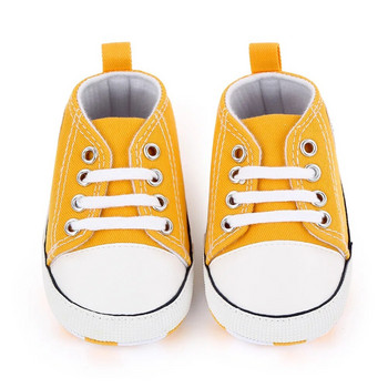 Класически спортни маратонки Новородени момчета Момичета Бебешки платнени щампи Звездни обувки Първи проходилки Обувки за бебета Прохождащи деца Противоплъзгащи се бебешки обувки