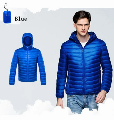 Pánsky ultraľahký páperový kabát NewBang, teplá bundy, vetrovka, ľahký kabát, páperová parka