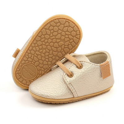 Pantofi pentru nou-născut, din piele de primăvară, pentru băieți, pentru fată, multicolore, pentru copii mici, talpă din cauciuc, mocasini anti-alunecare pentru primii plimbări.