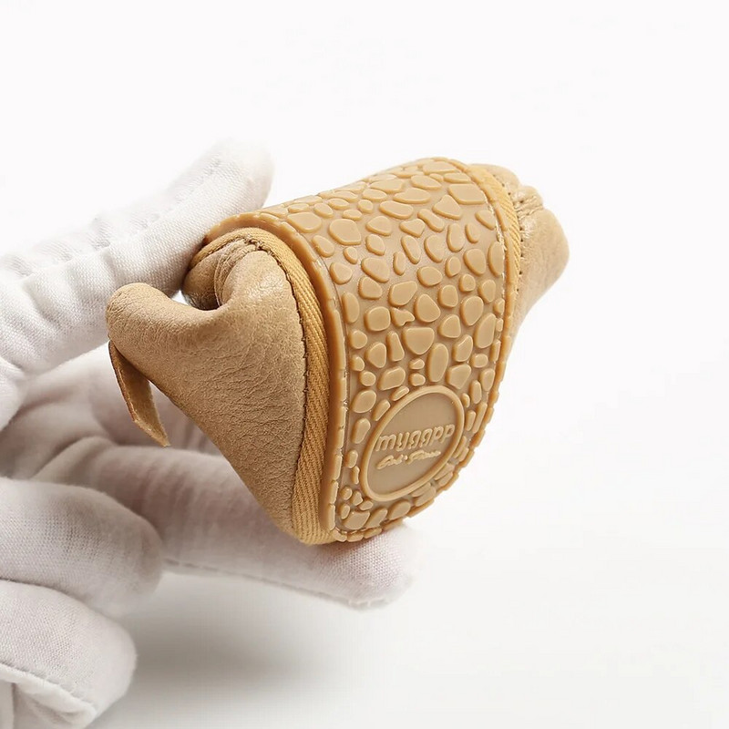 Pantofi pentru nou-născut, din piele de primăvară, pentru băieți, pentru fată, multicolore, pentru copii mici, talpă din cauciuc, mocasini anti-alunecare pentru primii plimbări.